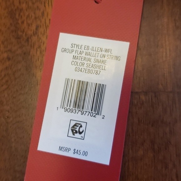 NWT Enzo Angiolini faux snake skin crossbody wallet vegan snake skin - Picture 7 of 9